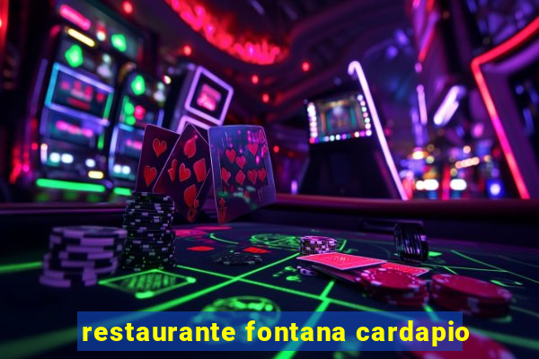 restaurante fontana cardapio